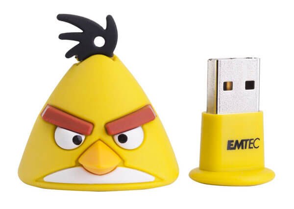 Yellow Angry Birds USB